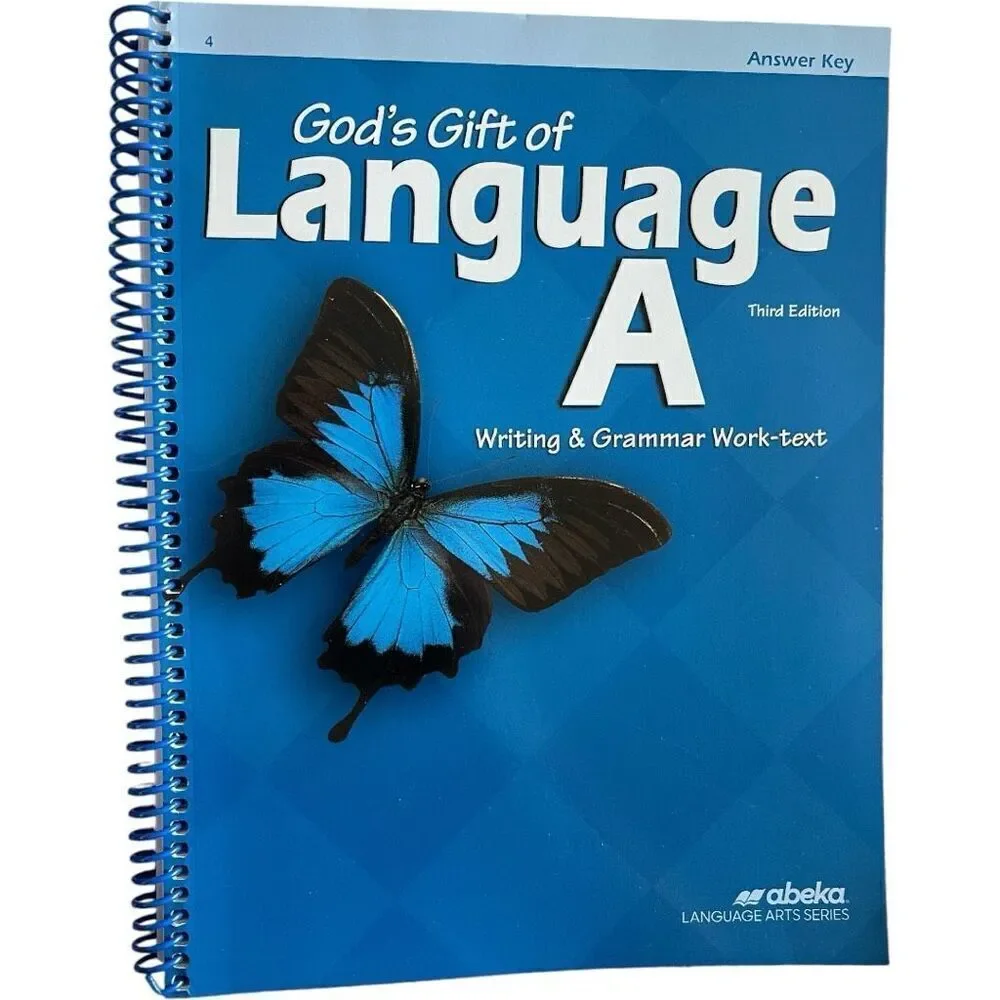 New Abeka 4th Grade 4 God's Gift of Language A Teacher Answer Curriculum Key